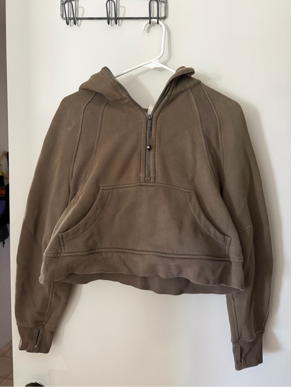 Lululemon Scuba Cropped Hooded Half-Zip Sweater XS/Small